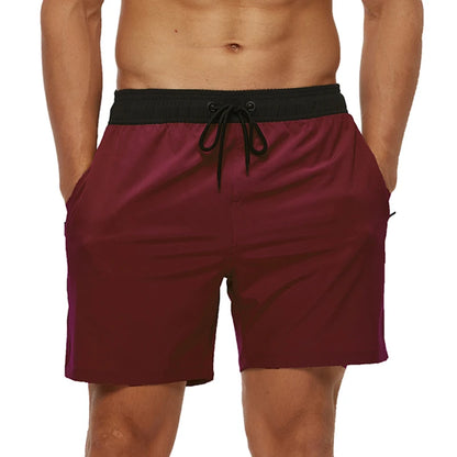 Men's breathable mesh liner shorts by ShopHub NZ, summer boardshorts with adjustable waist, zipper pockets, quick-dry fabric.