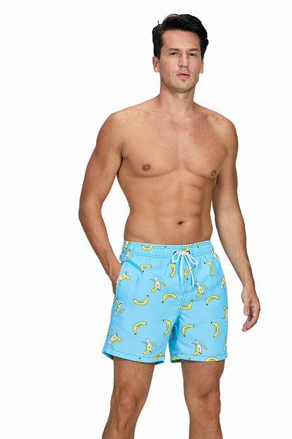 Men's ShopHub NZ boardshorts with breathable mesh liner, quick-drying polyester fabric, suitable for gym and beach activities.