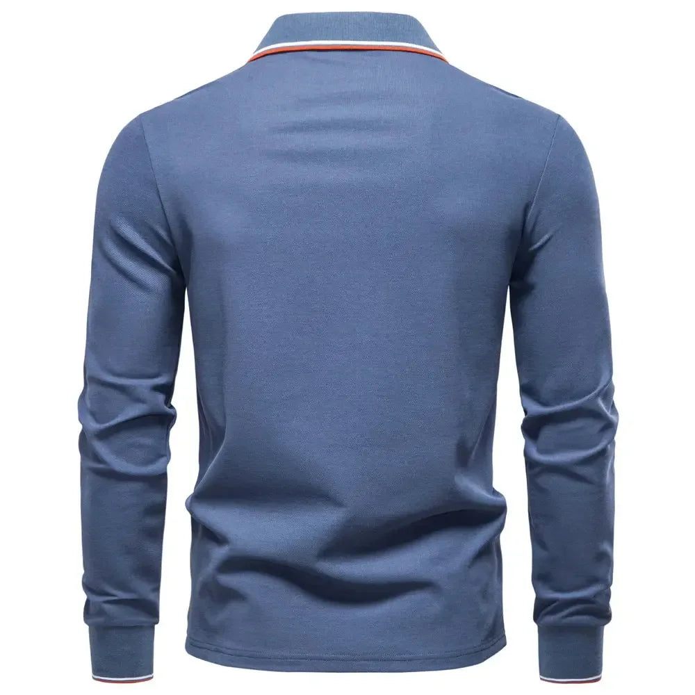 AIOPESON Men's Mock Neck Polo Shirts - ShopHub