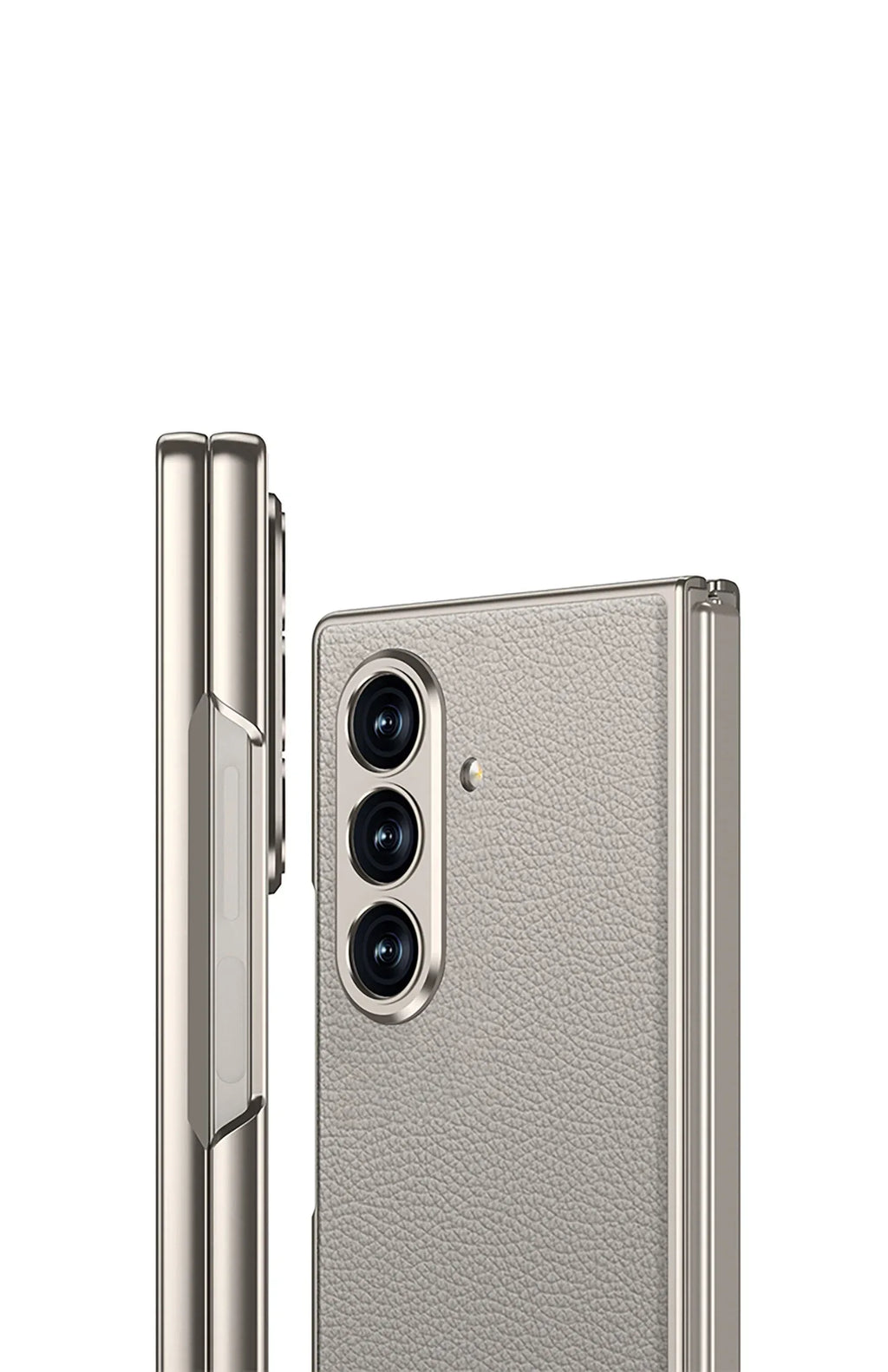 Luxury Plain PU Leather Case for Samsung Galaxy Z Fold 7 - ShopHub