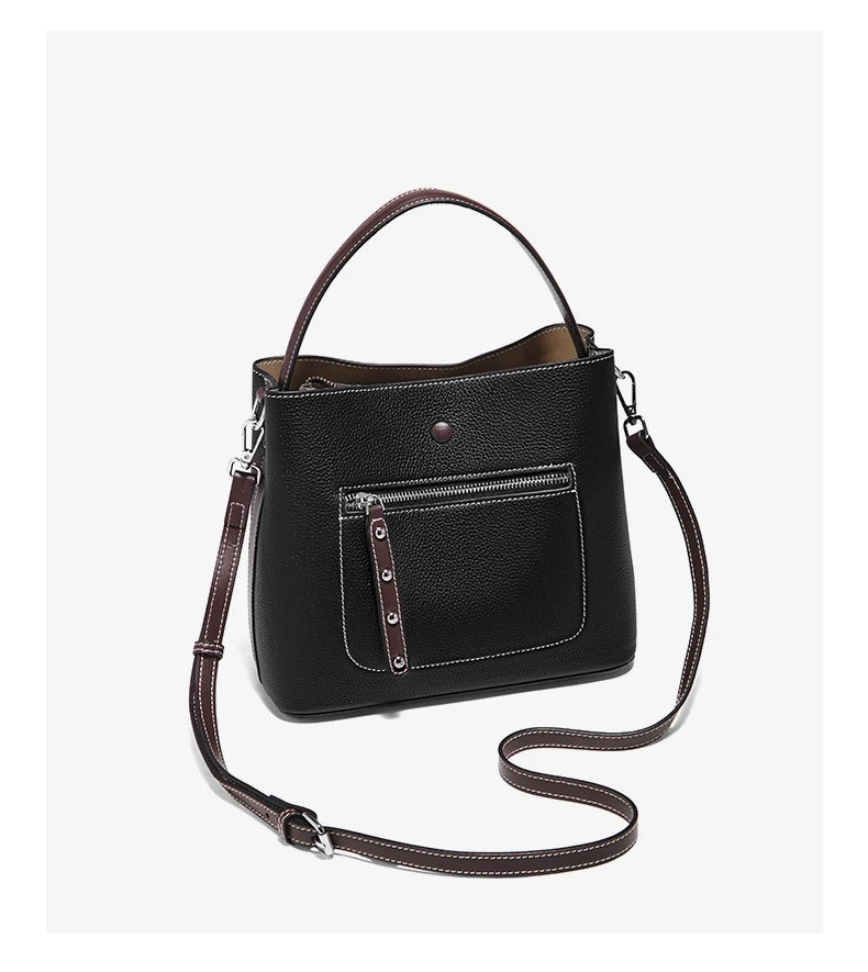 FOXER New Lady's Handbag Fashion 2026 Spring Summer Genuine Leather Casual Women Tote Bag Large Capacity Crossbody Shoulder Bag