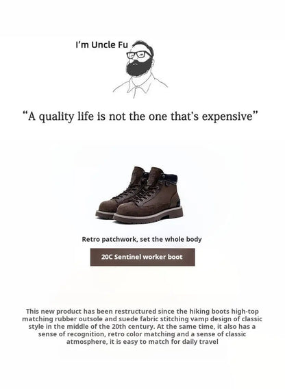 Maden Splice Suede Work Boots