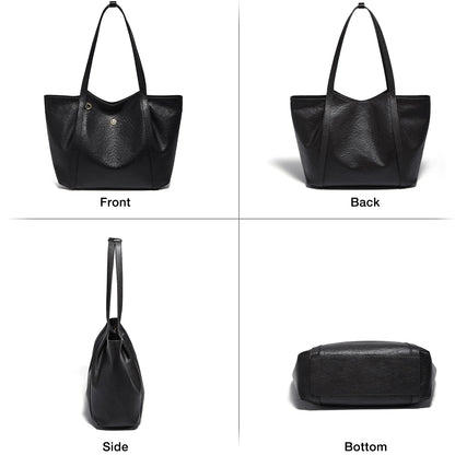 FOXER Women's Cow Leather Tote Shoulder Bag