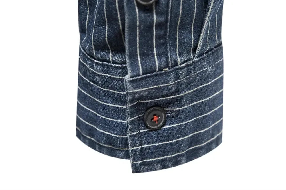 AIOPESON's High-Quality Cotton Denim Shirts - ShopHub