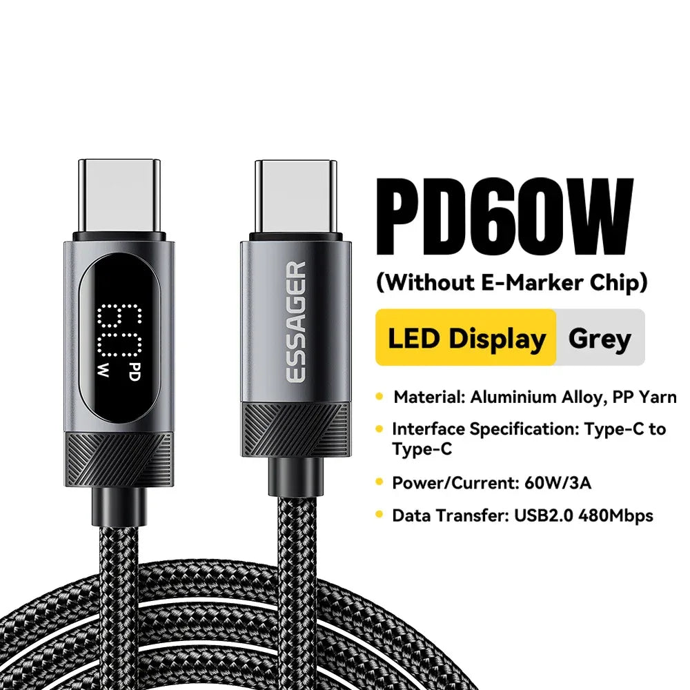 Essager Digital Display USB C Cable - ShopHub