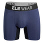 Men's Bamboo Boxer Briefs for Men - Long Sports Underwear, Moisture-Wicking