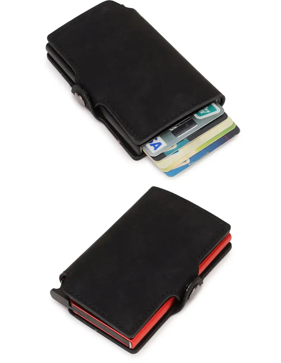 Slim Metal Business Card Holder with RFID Protection