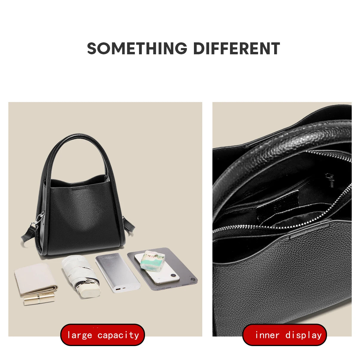 FOXER Luxury Leather Shoulder Bag