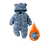 Kids Tales Sweetheart Flannel Hooded Baby Romper