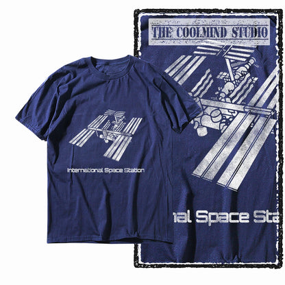 COOLMIND Z1150 ISS Space Station Graphic Cotton Tee