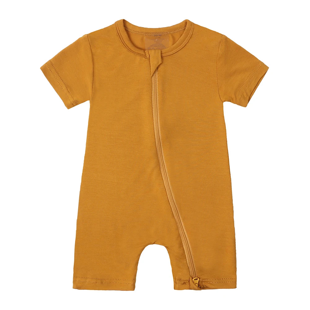 Kids Tales Little Breeze Bamboo-Blend Zip Baby Romper