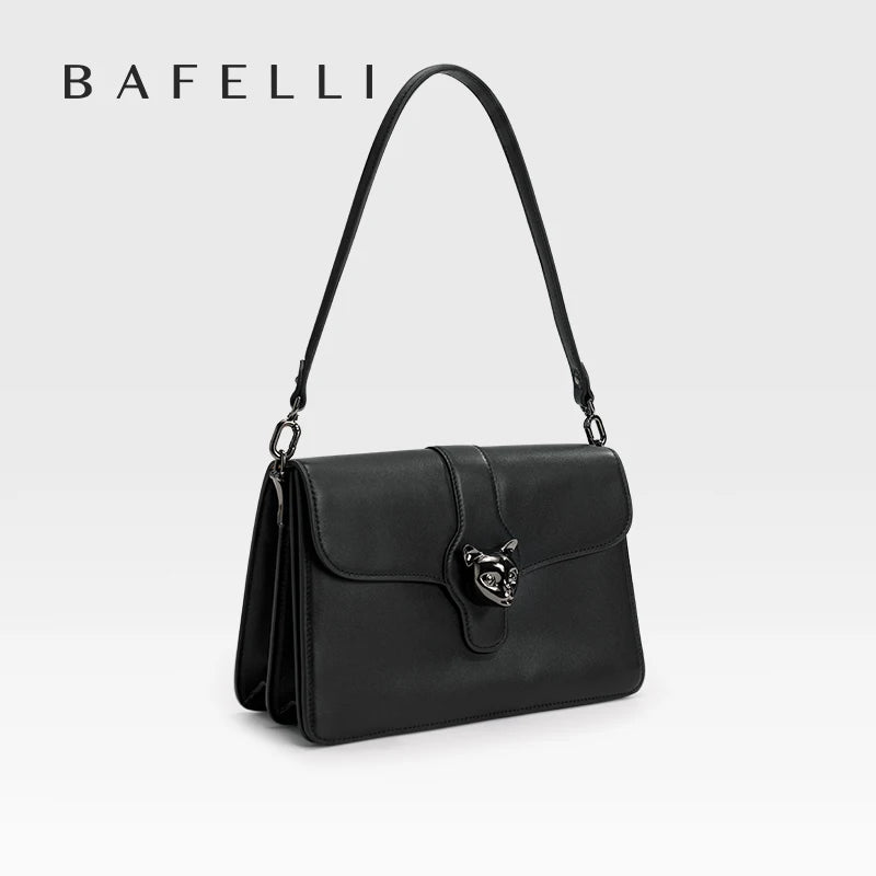 BAFELLI Full-Leather Square Shoulder Bag