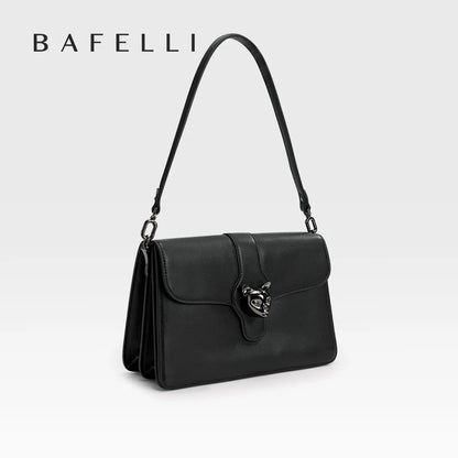 BAFELLI Full-Leather Square Shoulder Bag
