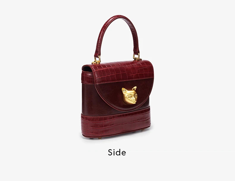 BAFELLI Animal-Print Leather Flap Crossbody