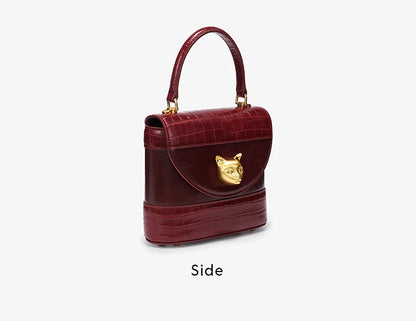 BAFELLI Animal-Print Leather Flap Crossbody