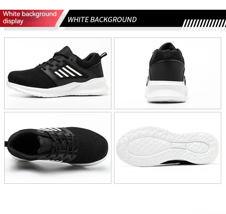 Unisex Durable Safety Work Shoes With Steel Toes & Anti-puncture Features - ShopHub