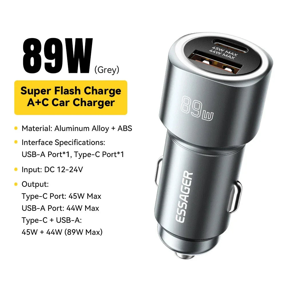 Essager USB C Car Charger - ShopHub