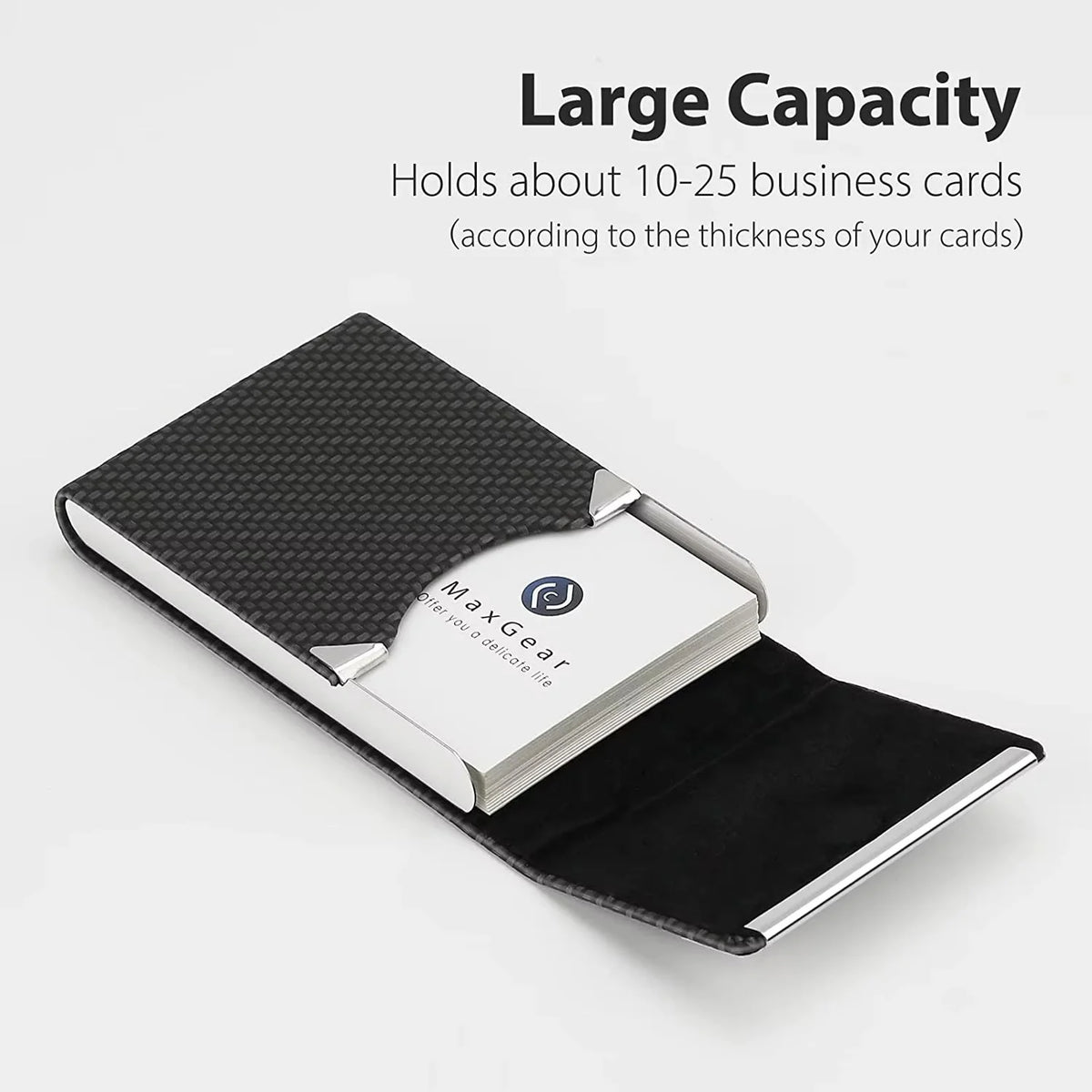 RFID Business Credit Card Holders Luxury Leather Men Wallets Metal Bank Cardholder Case Storage Visit Purses Minimalist Wallet