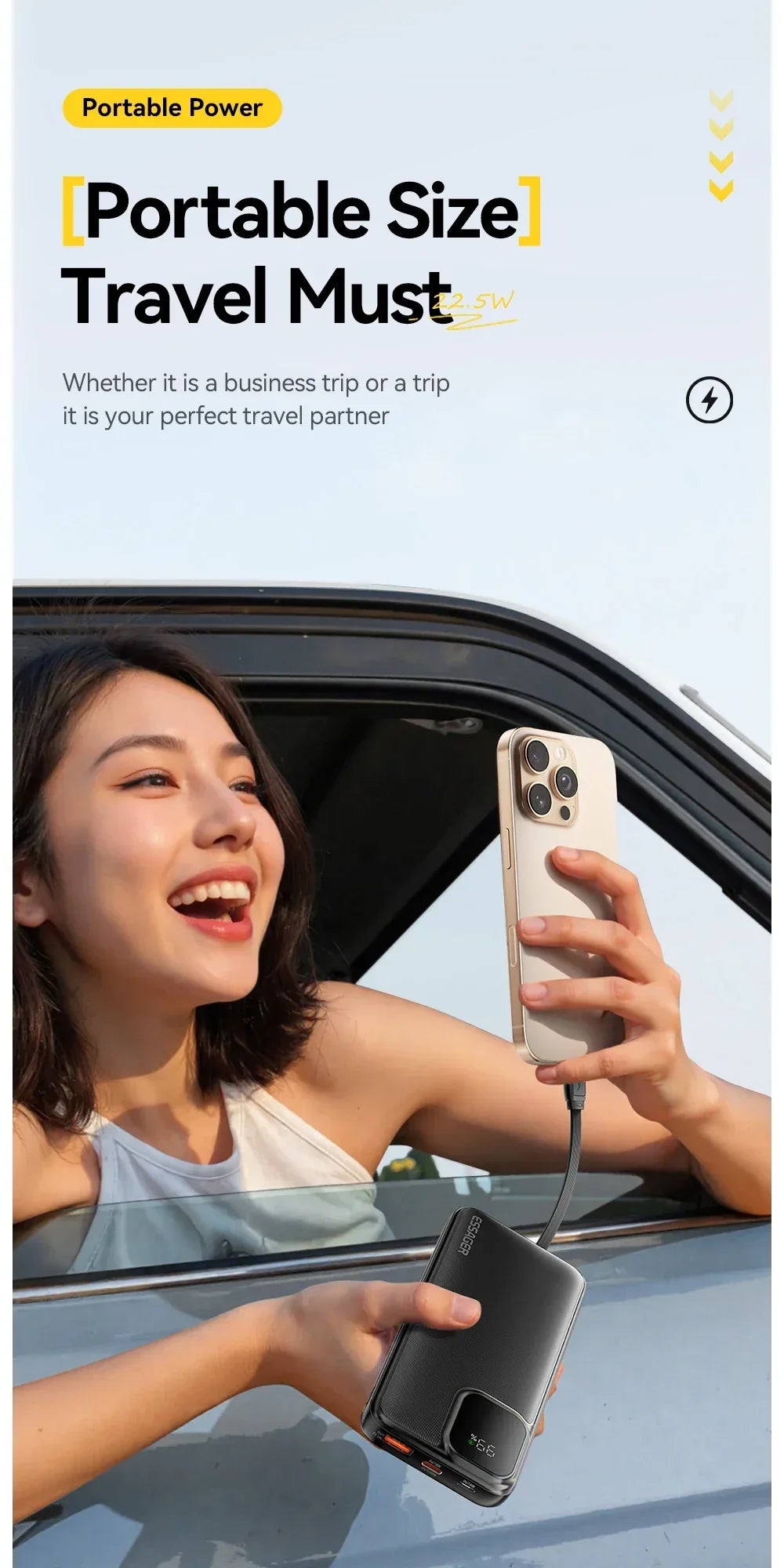 Essager Dual Cable Power Bank - ShopHub