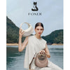 FOXER Women's Shoulder Bag PU Leather New Lady Crescent Underarm Bag Fashion Minimalist Crossbody Bag for Daily Casual Outfit