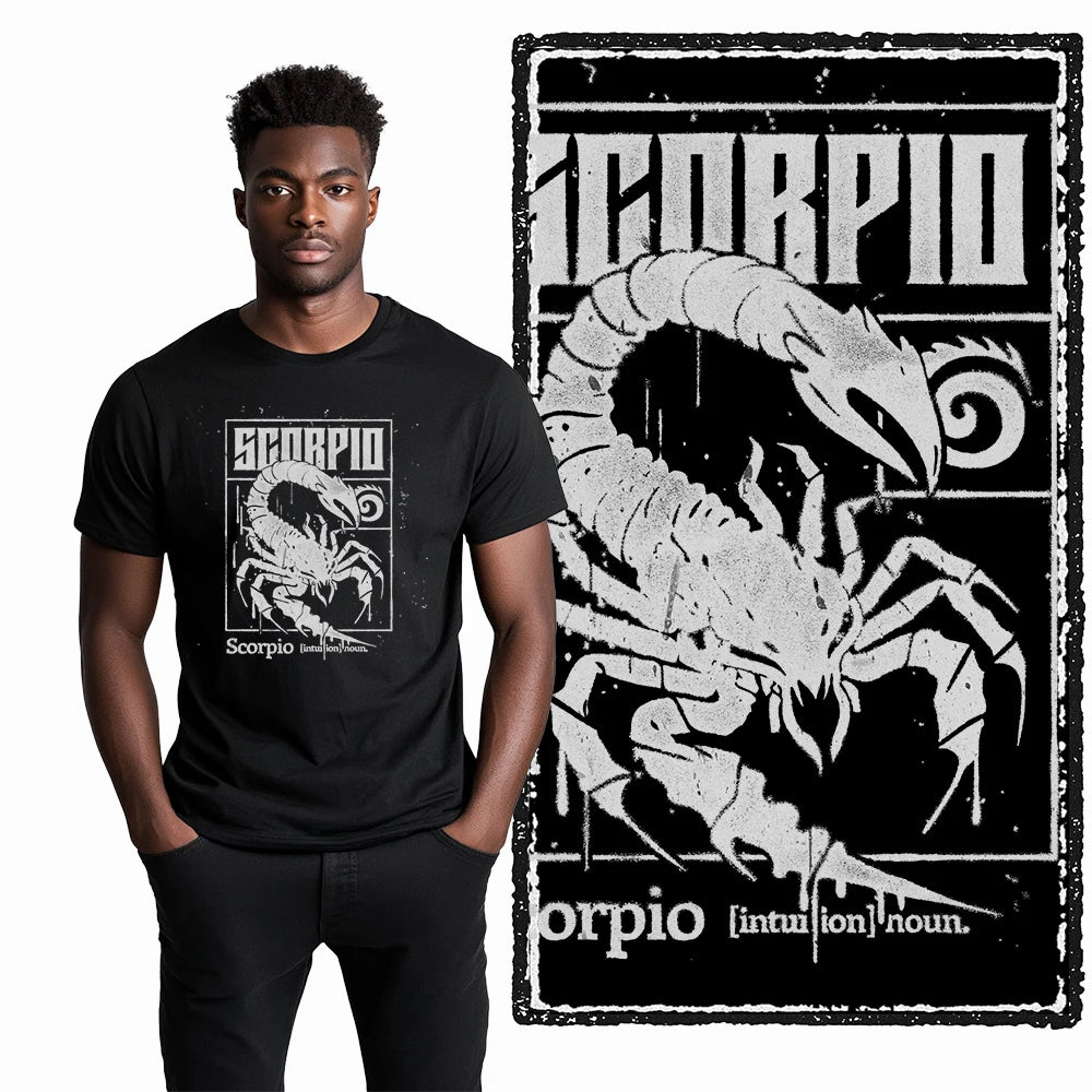 COOLMIND Unisex Scorpio Graphic Cotton T-Shirt