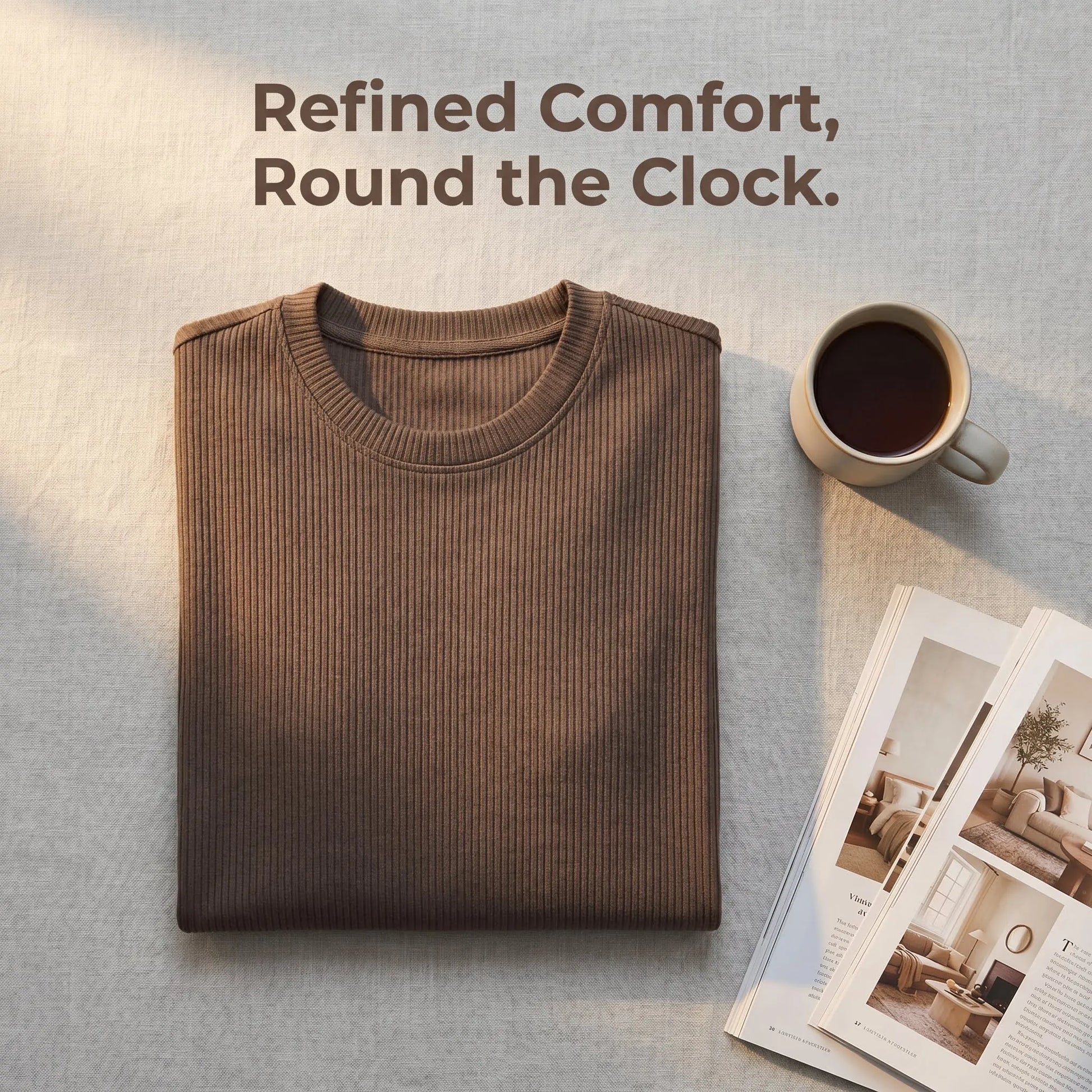 Men's long sleeve pajama set by ShopHub NZ featuring comfortable fabric and stylish design, perfect for cozy nights.