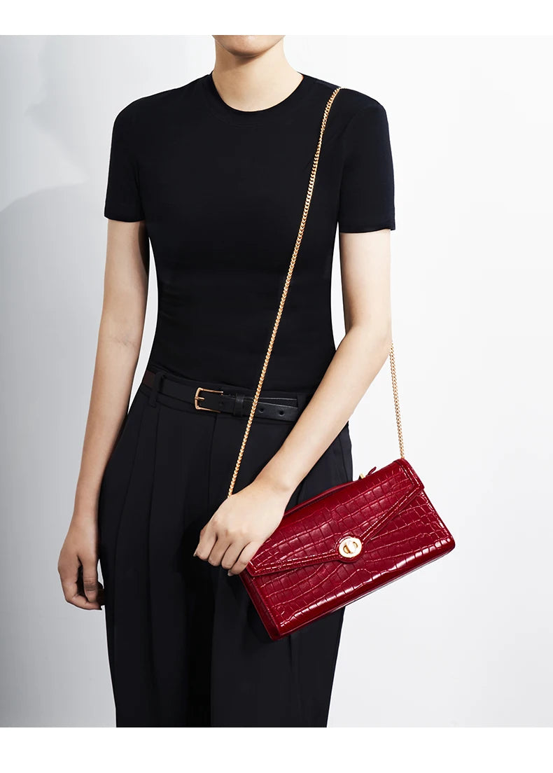 BAFELLI 2026 NEW WOMEN'S HANDBAG LEATHER WALLET PARTY SHOULDER DRESS PURSE LUXURY DESIGNER BRAND FEMALE EVENING BAGS CLUTCHES