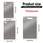 3-PC Thick Stainless Steel Cutting Boards