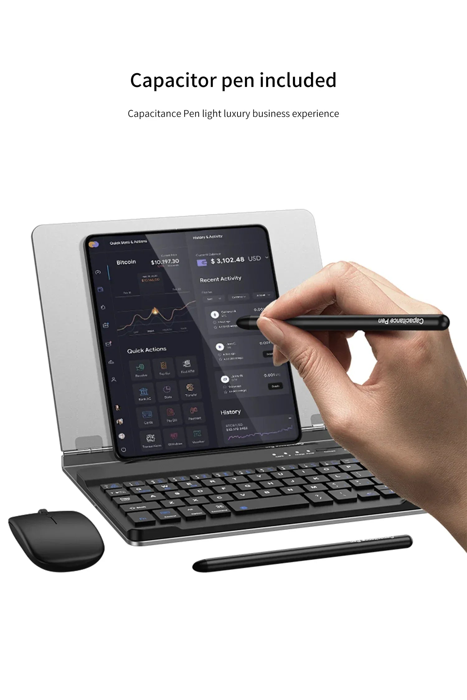 GKK Folding Book Keyboard Stand Case for Samsung Galaxy Z Fold 3, 4, or 5 - ShopHub