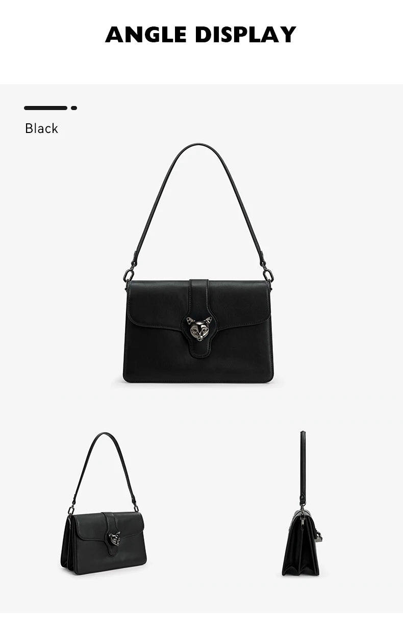 BAFELLI Full-Leather Square Shoulder Bag