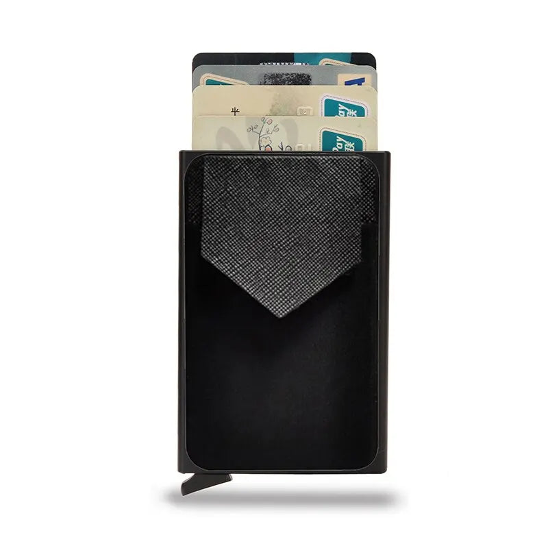 Multi Bank Credit Card Holder Men's Wallet RFID Business Anti-theft Slim Thin Wallet Men Money Card Bag Male Purses Walet Fo Men