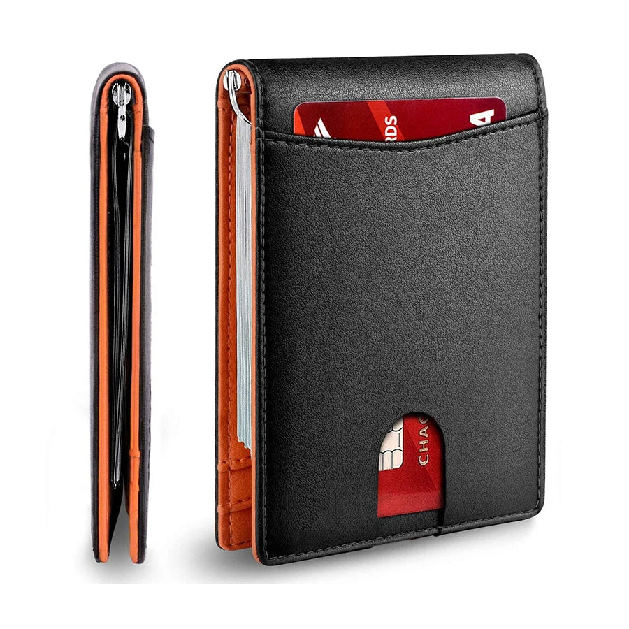 Rfid Carbon Fiber Men Wallets Man Card Holder Money Bag Slim Thin Mini Wallet Male Small Short Purse Black Walet Billfold Vallet