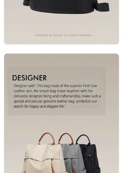 2026 New ZOOLER Brand Woman Backpack High quality Oxford Travel Bags Large Capacity Luxury Computer Bag Women Backpacks#JH587
