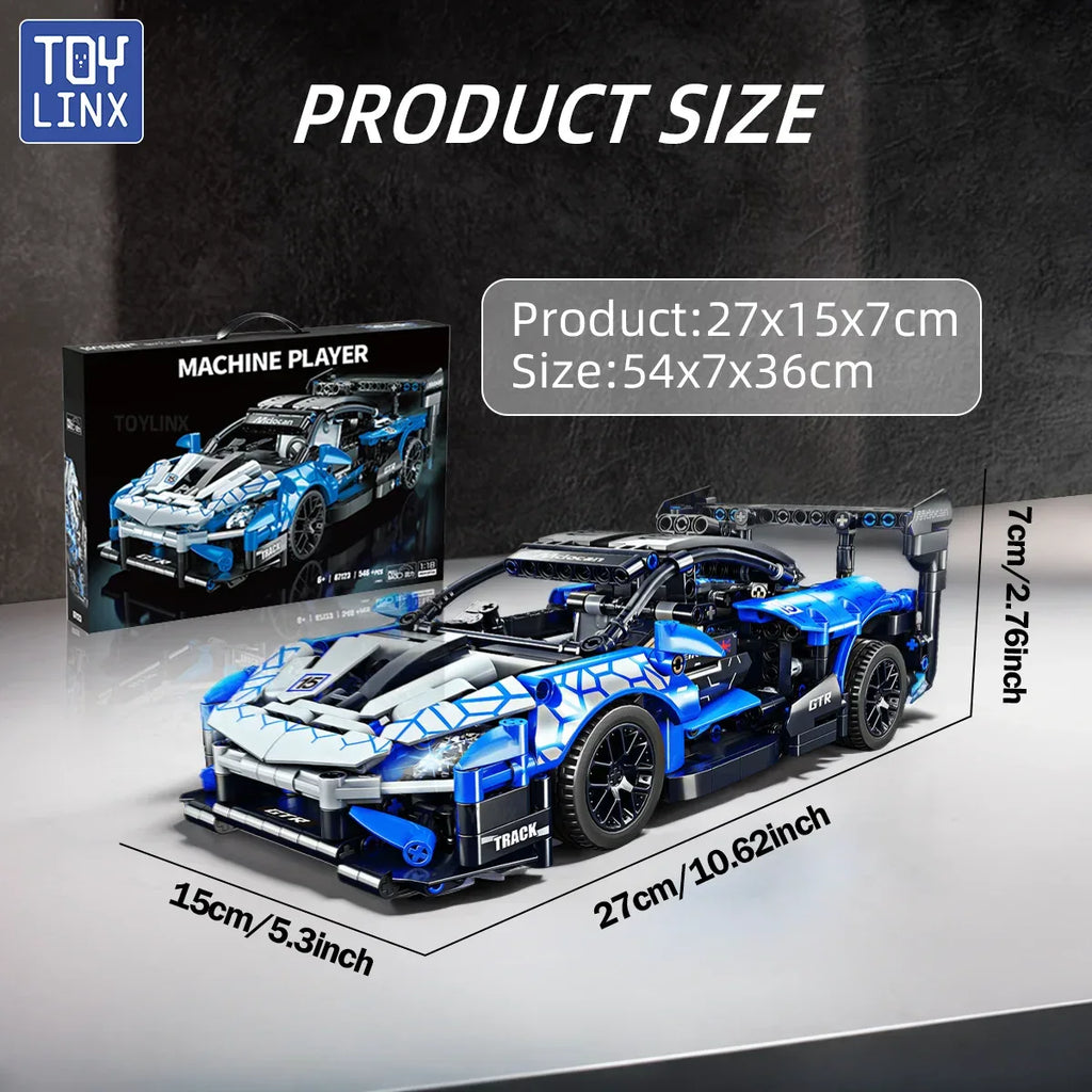 TOYLINX 1/18 Supercar Racing Building Block Set! - ShopHub