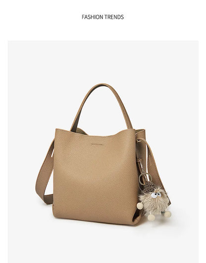 FOXER Genuine Leather Handbag — Premium Women's Shoulder Bag