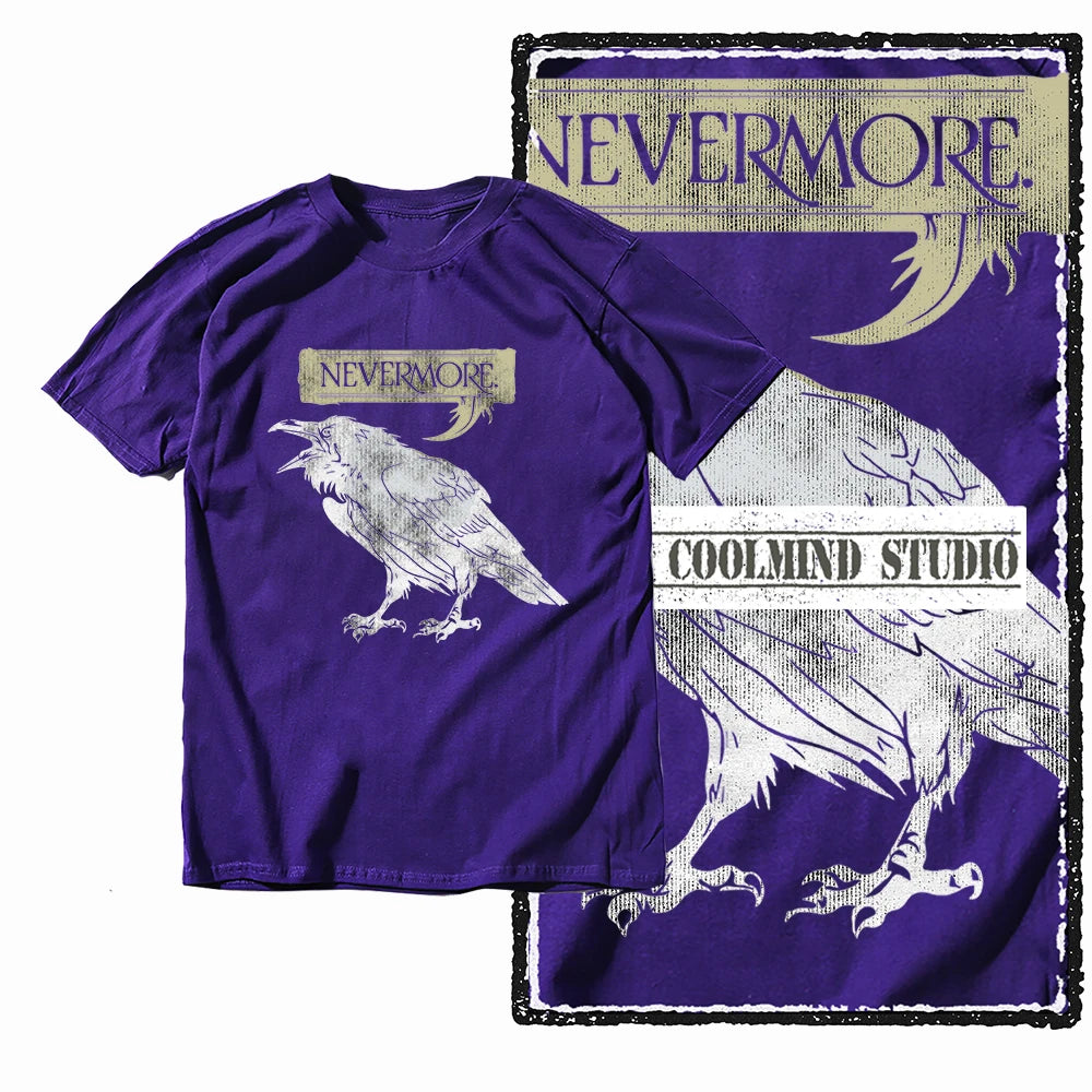 COOLMIND X0062 Dark Winged Truth Graphic Tee