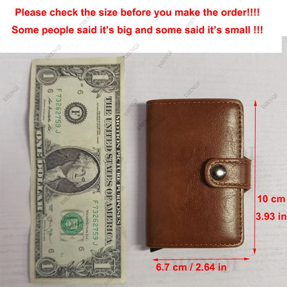 Anti Theft Credit Card Holder Men Wallets