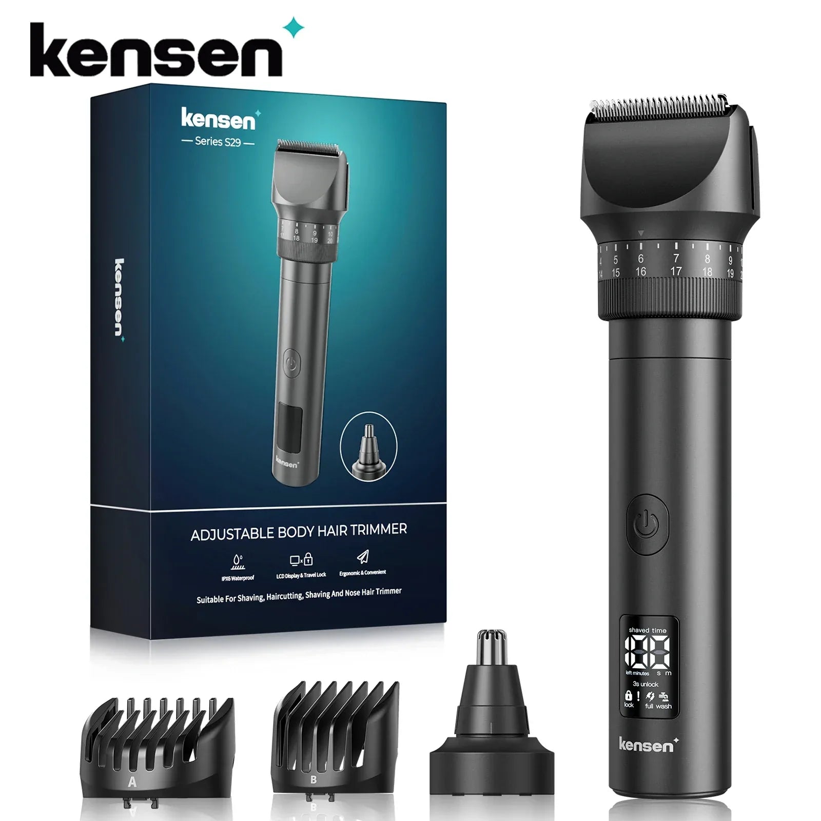 Kensen S29 2 in 1 Hair Trimmer - ShopHub