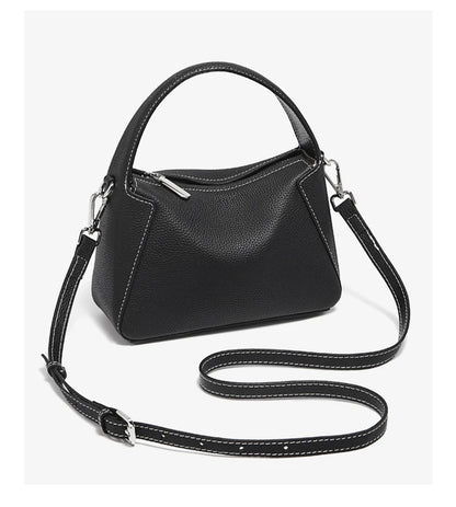 FOXER Lady's Handbag Cow Leather Shoulder Bag Small Size Crossbody Minimalist Style Bag Commute Work High Quality