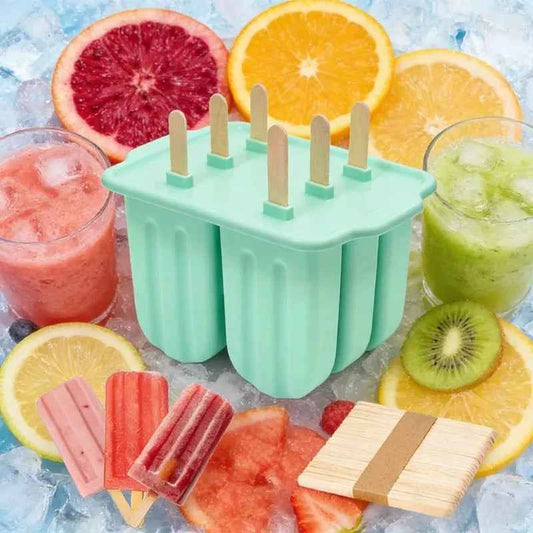 Silicone Popsicle Mold with Lid, Kitchen Tools & Accessories, Practical Kitchen Items, Easy Release Ice Cream Making Mold