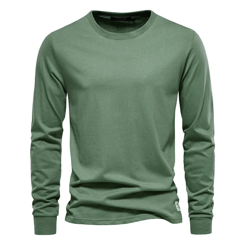 AIOPESON Solid Colour Cotton Shirts - ShopHub