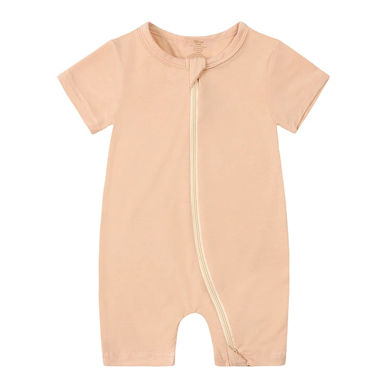 Kids Tales Little Breeze Bamboo-Blend Zip Baby Romper