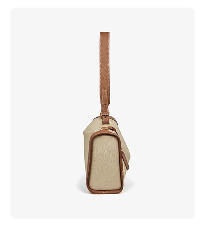 Women's Cowhide Leather Shoulder Bag Vintage Soft Messenger Handbag Fashion Crossbody Bags Female Underarm Bag DF900083S