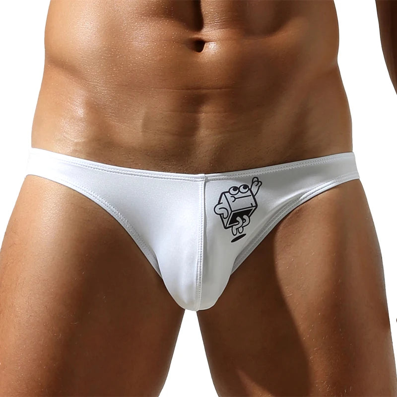 SEOBEAN Men's Cartoon Briefs - Low-Rise Sexy Bikini Shorts in Multiple Colours for Comfortable Underpants