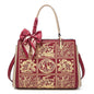 FOXER Split Leather Large Tote Handbag