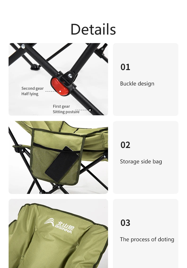 BISINNA Portable Camping Moon Chair