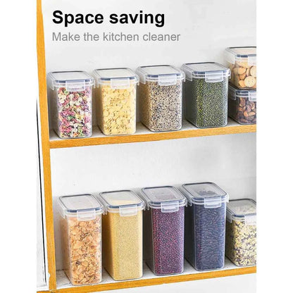 10-Piece BPA-Free Airtight Food Storage Containers with Lids - Multi-Size Pantry Organizers for Dry Goods/Snacks/Fruits