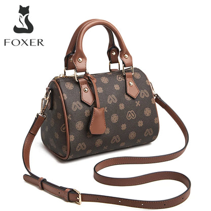FOXER PVC Women's Vintage Boston Handbag