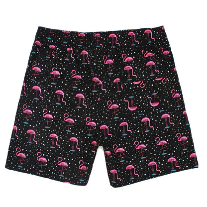 Men's polyester boardshorts with colorful print, suitable for surfing, swimming, and beachwear, from ShopHub NZ.