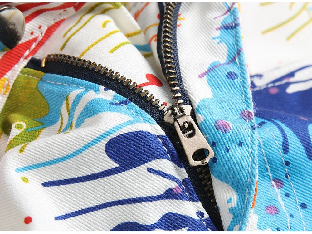 Men's Fancy Colour Painted Shorts - ShopHub